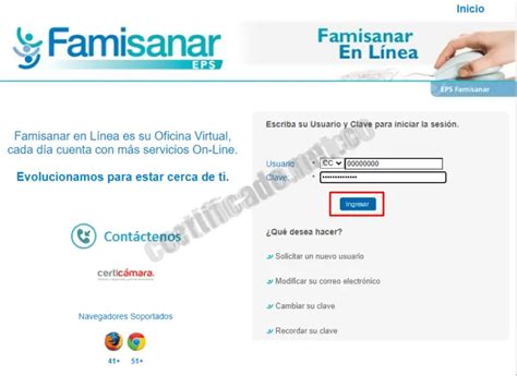 linea de famisanar|Descargar Certificado Famisanar de Afiliación 【 En。